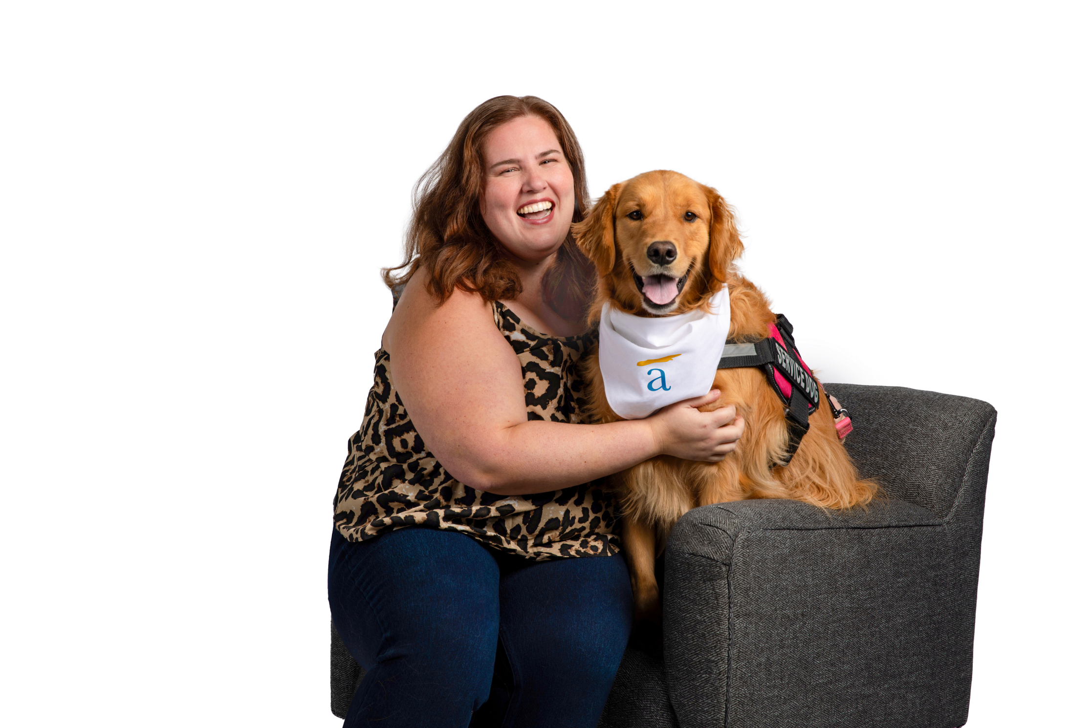 Annemie, an Accredited Debt Relief client, with her dog after becoming debt-free